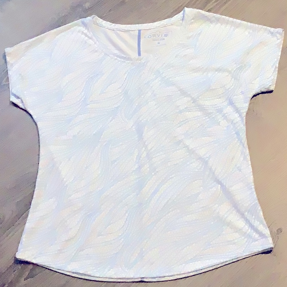 Orvis polyester/ cotton blend knit top